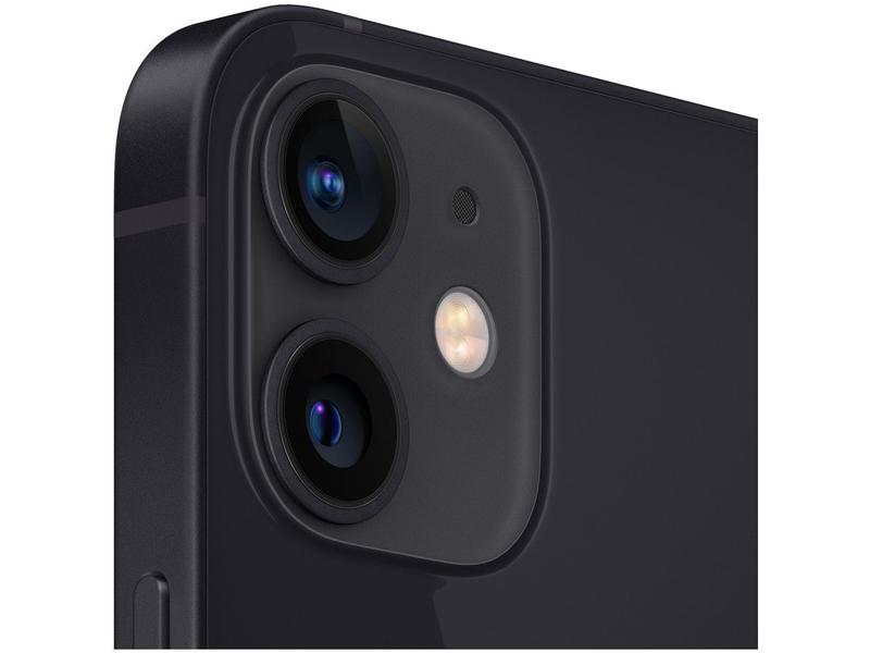 【in】iPhone12mini 64GB iPhone 12 Mini Apple 64GB Preto 5,4” - Câm. Dupla 12MP iOS